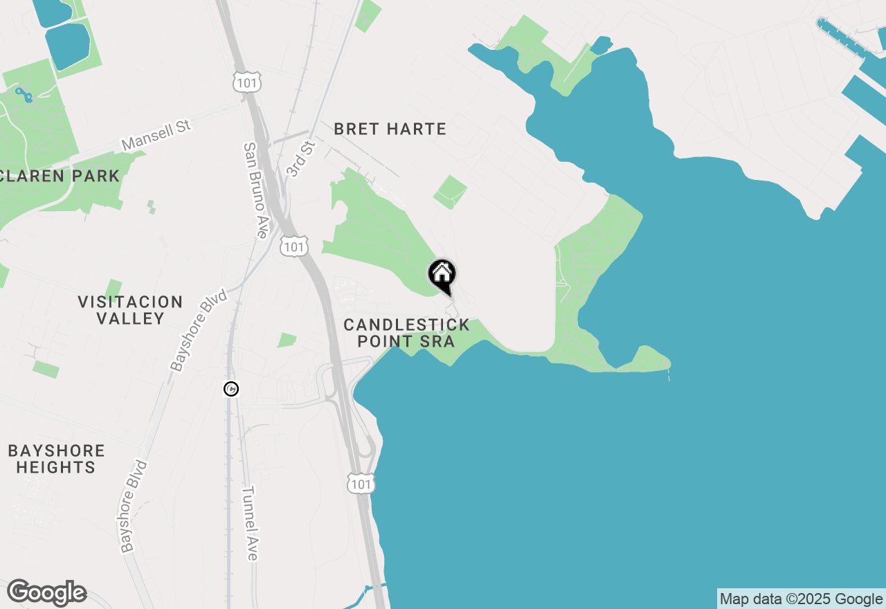 Map of 501 Crescent Way #5103, San Francisco, CA 94134