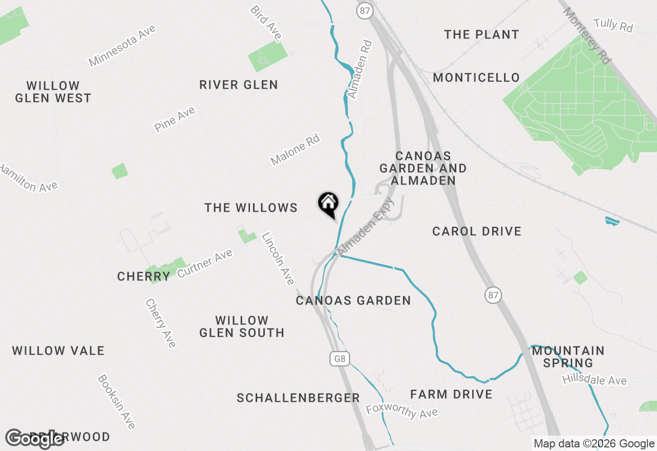 Map of 905 El Rio Drive, San Jose, CA 95125