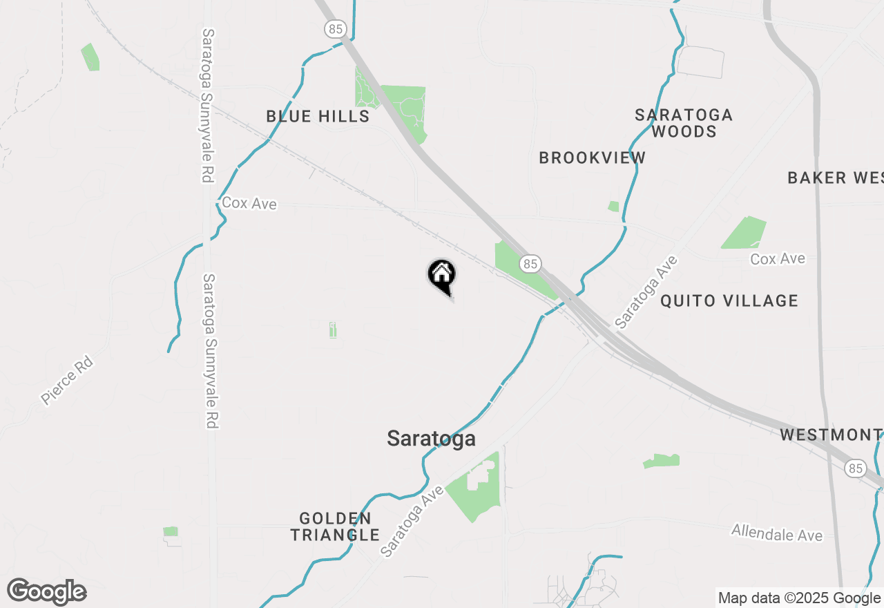 Map of 19740 Via Escuela Drive, Saratoga, CA 95070