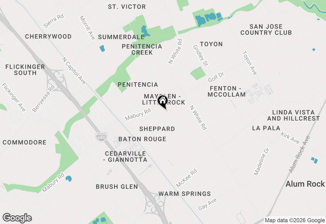 Map of 2932 Mayglen Way, San Jose, CA 95133