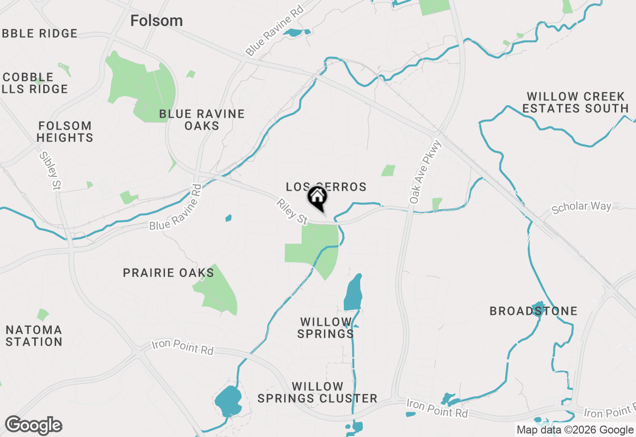 Map of 104 Hesser Court, Folsom, CA 95630