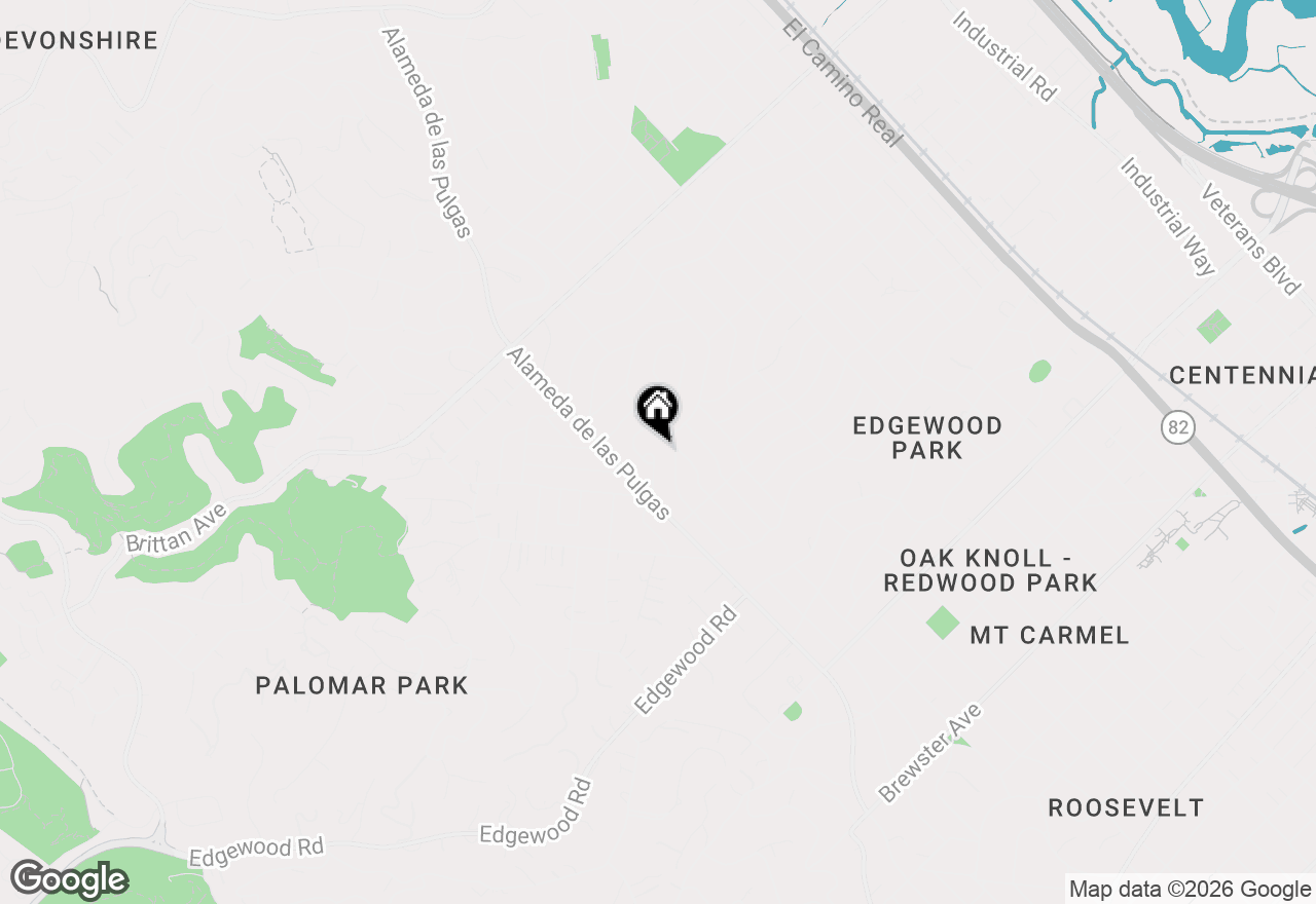 Map of 69 Hilltop Drive, San Carlos, CA 94070