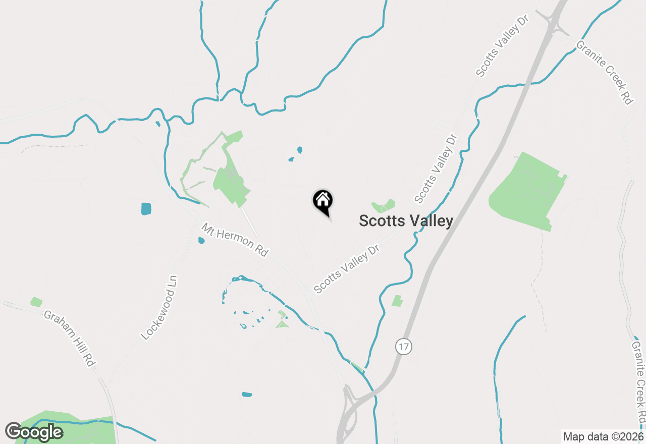 Map of 192 Bean Creek Road, Scotts Valley, CA 95066