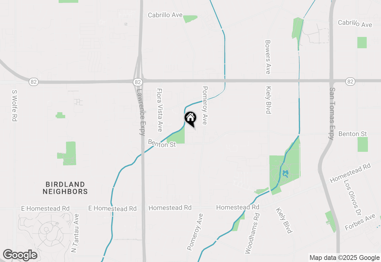 Map of 3383 Benton Street, Santa Clara, CA 95051