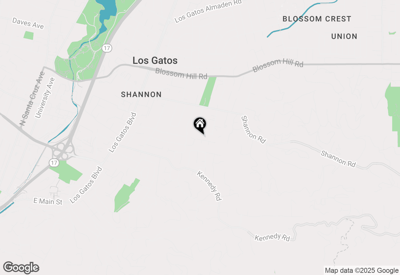 Map of 247 Marchmont Drive, Los Gatos, CA 95032