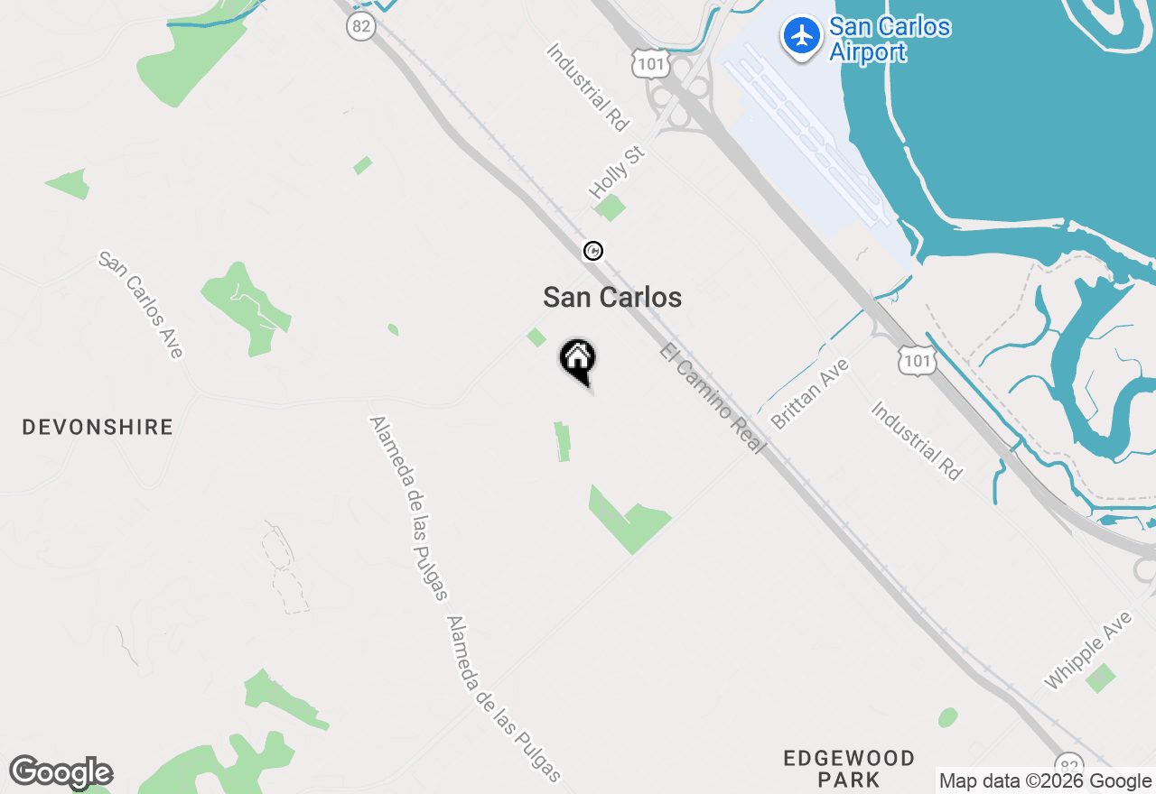 Map of 775 Chestnut Street #7, San Carlos, CA 94070