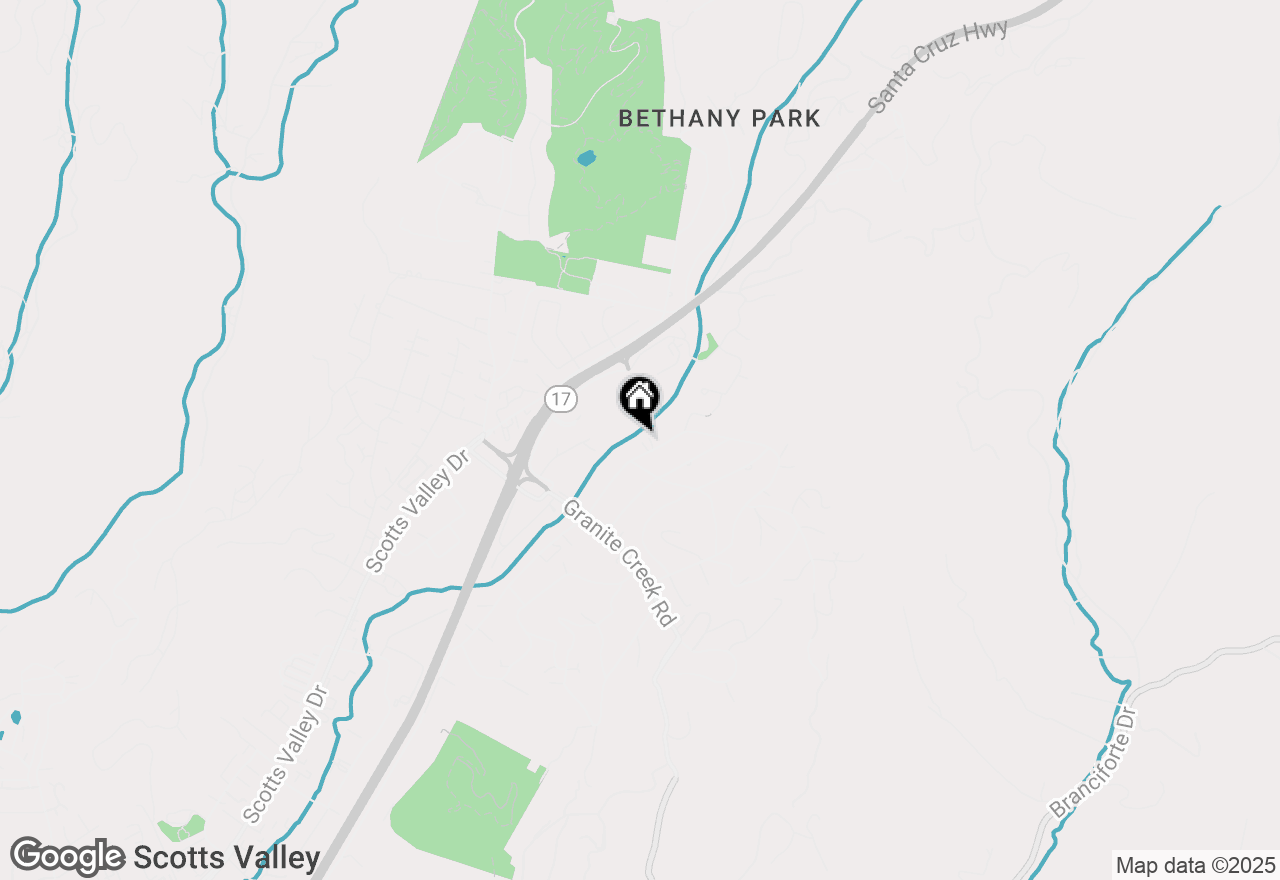Map of 215 1/2 N Navarra Drive, Scotts Valley, CA 95066