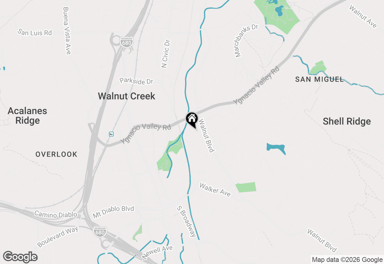 Map of 51 Bradley Ave, Walnut Creek, CA 94596
