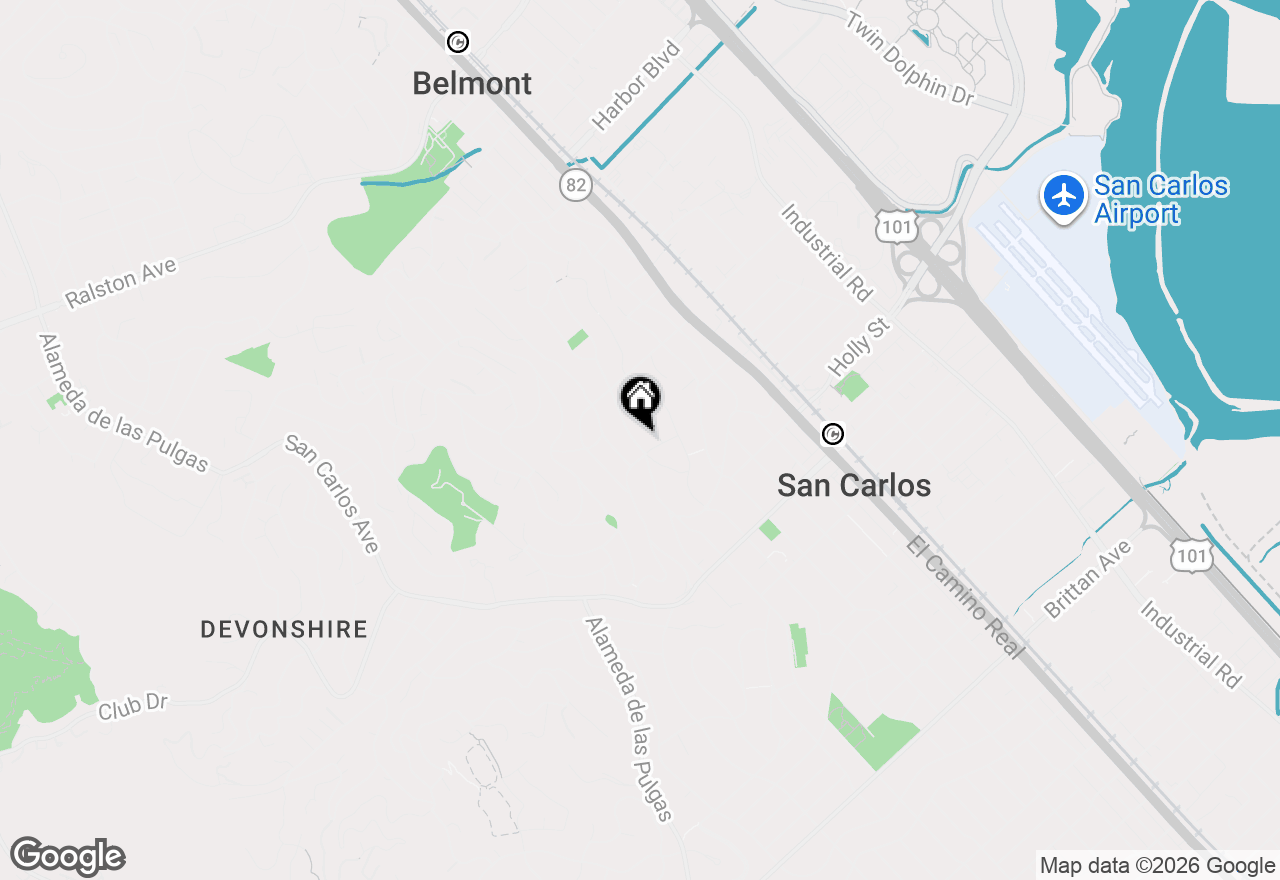 Map of 273 Cedar Street, San Carlos, CA 94070