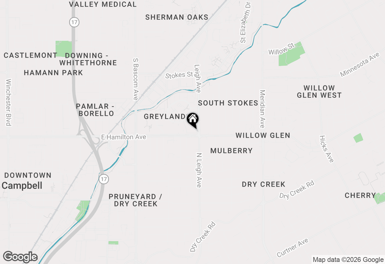 Map of 1730 Braddock Court, San Jose, CA 95125