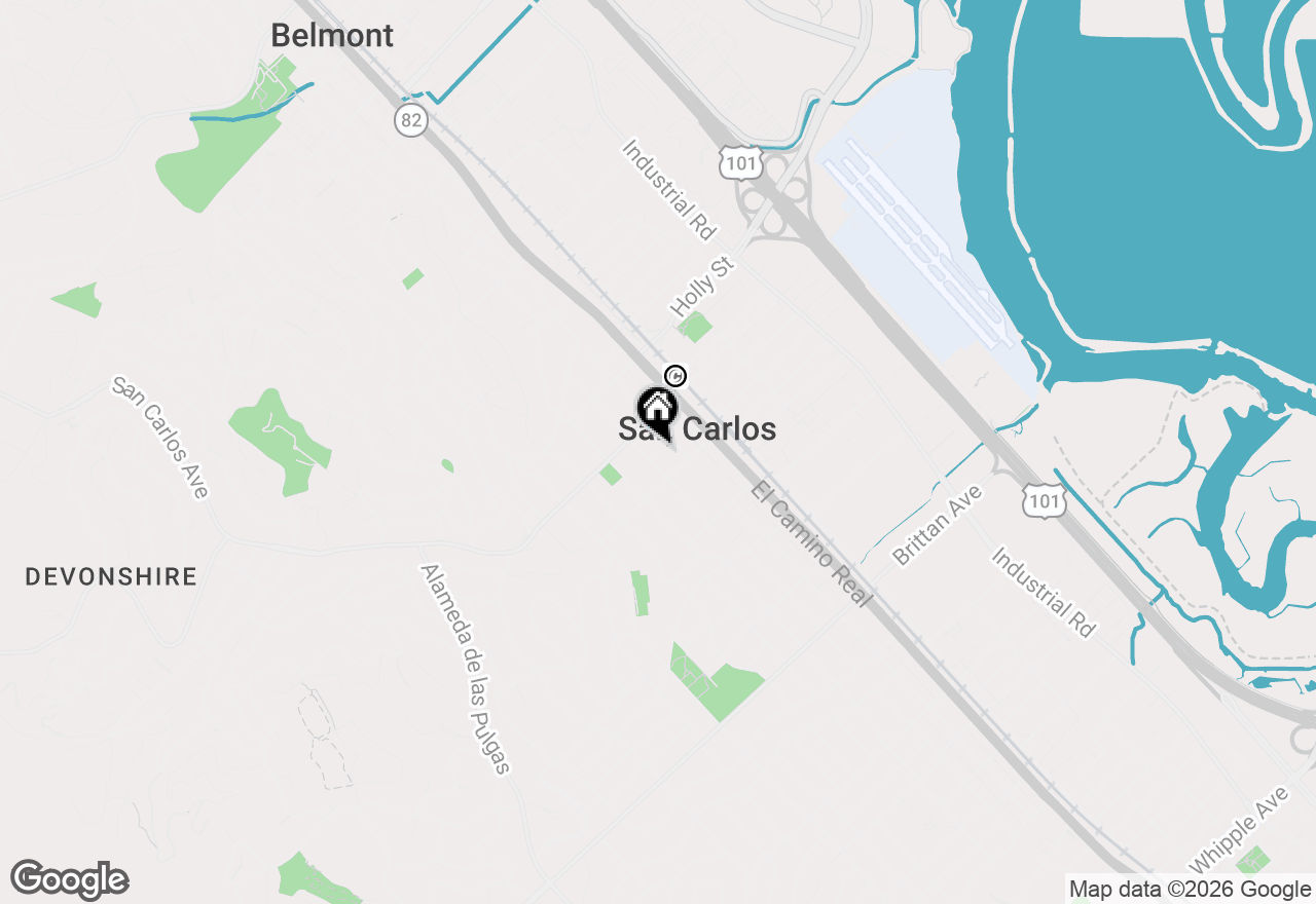 Map of 657 Walnut Street #331, San Carlos, CA 94070