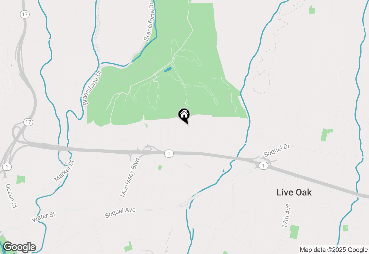 Map of 656 Prospect Heights, Santa Cruz, CA 95065