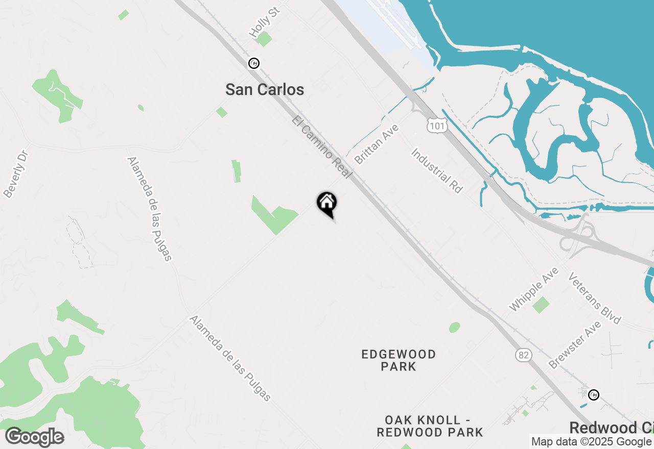Map of 1463 Greenwood Avenue, San Carlos, CA 94070