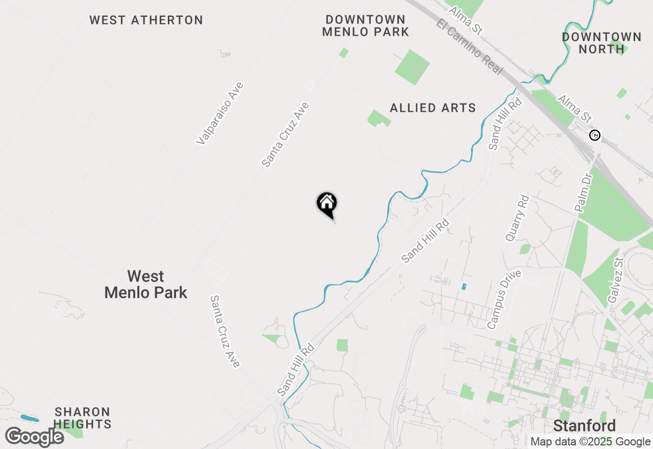 Map of 460 Olive Street, Menlo Park, CA 94025