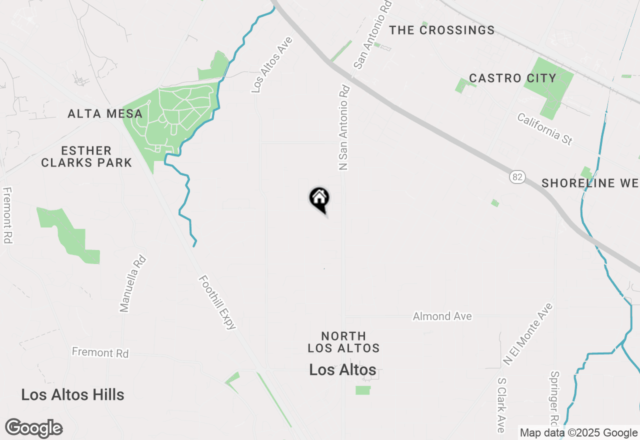 Map of 35 Alma Court, Los Altos, CA 94022