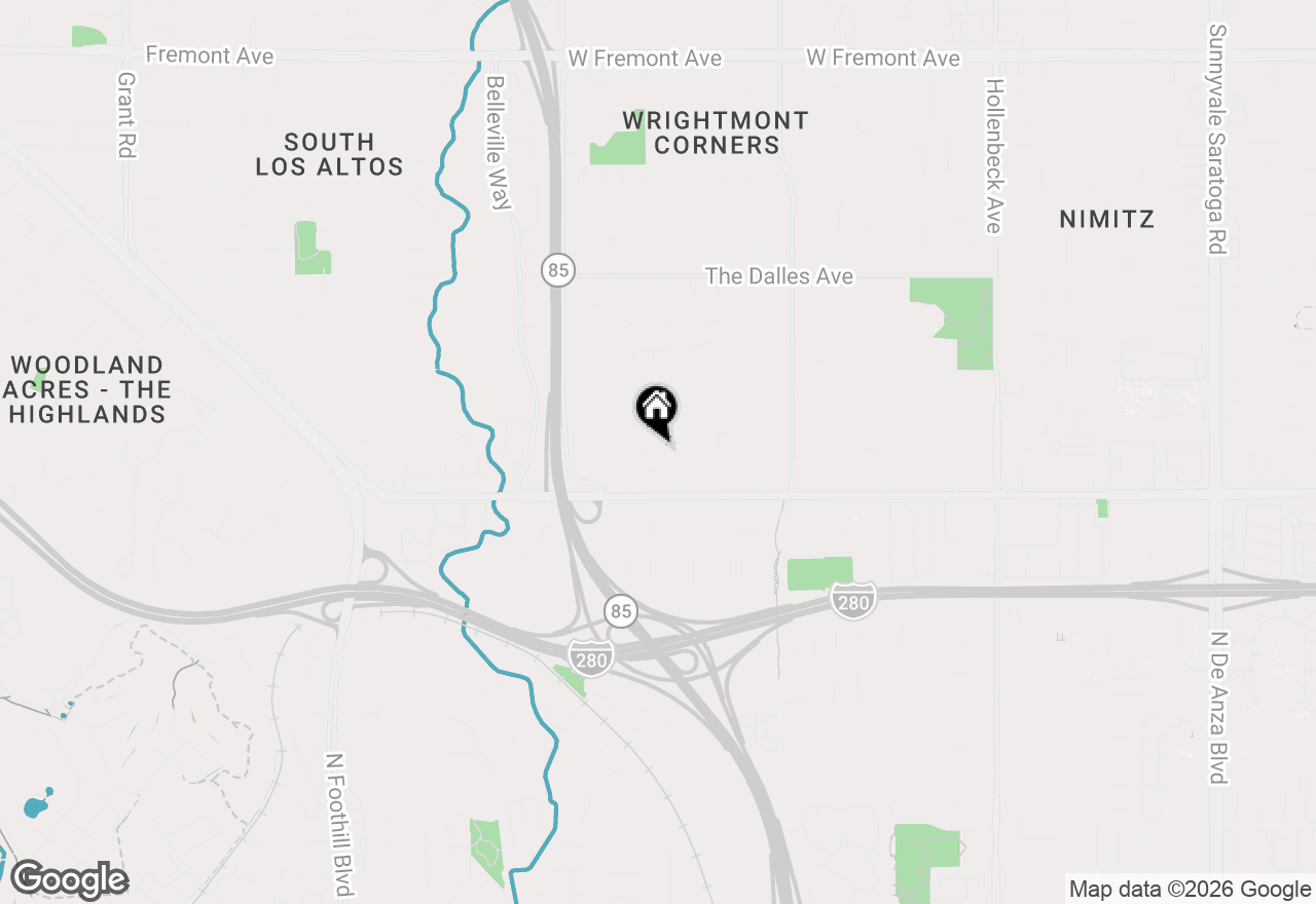 Map of 1656 Edmonton Avenue, Sunnyvale, CA 94087
