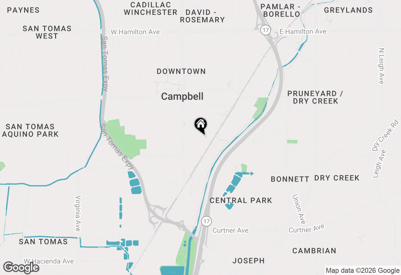 Map of 134 Sunnyside Court, Campbell, CA 95008
