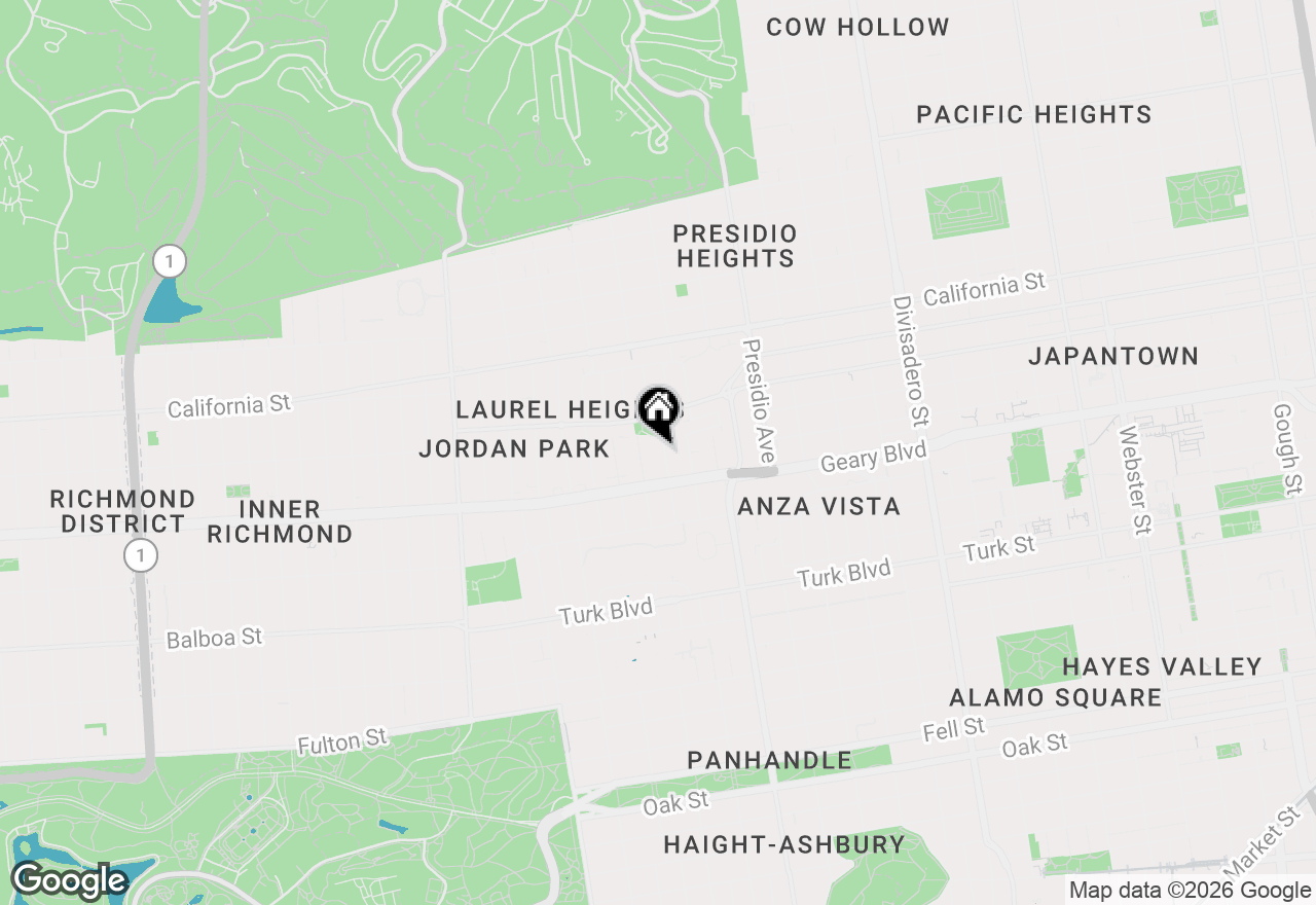 Map of 157 - 159 Collins Street, San Francisco, CA 94118