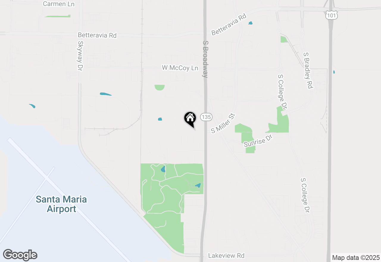 Map of 216 Larkspur Drive, Santa Maria, CA 93455