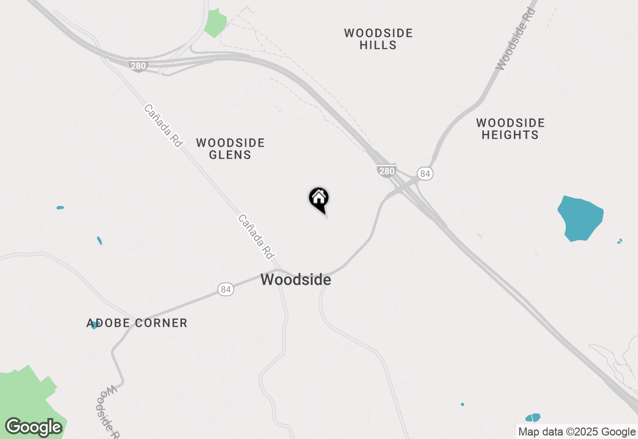 Map of 380 La Questa Way, Woodside, CA 94062