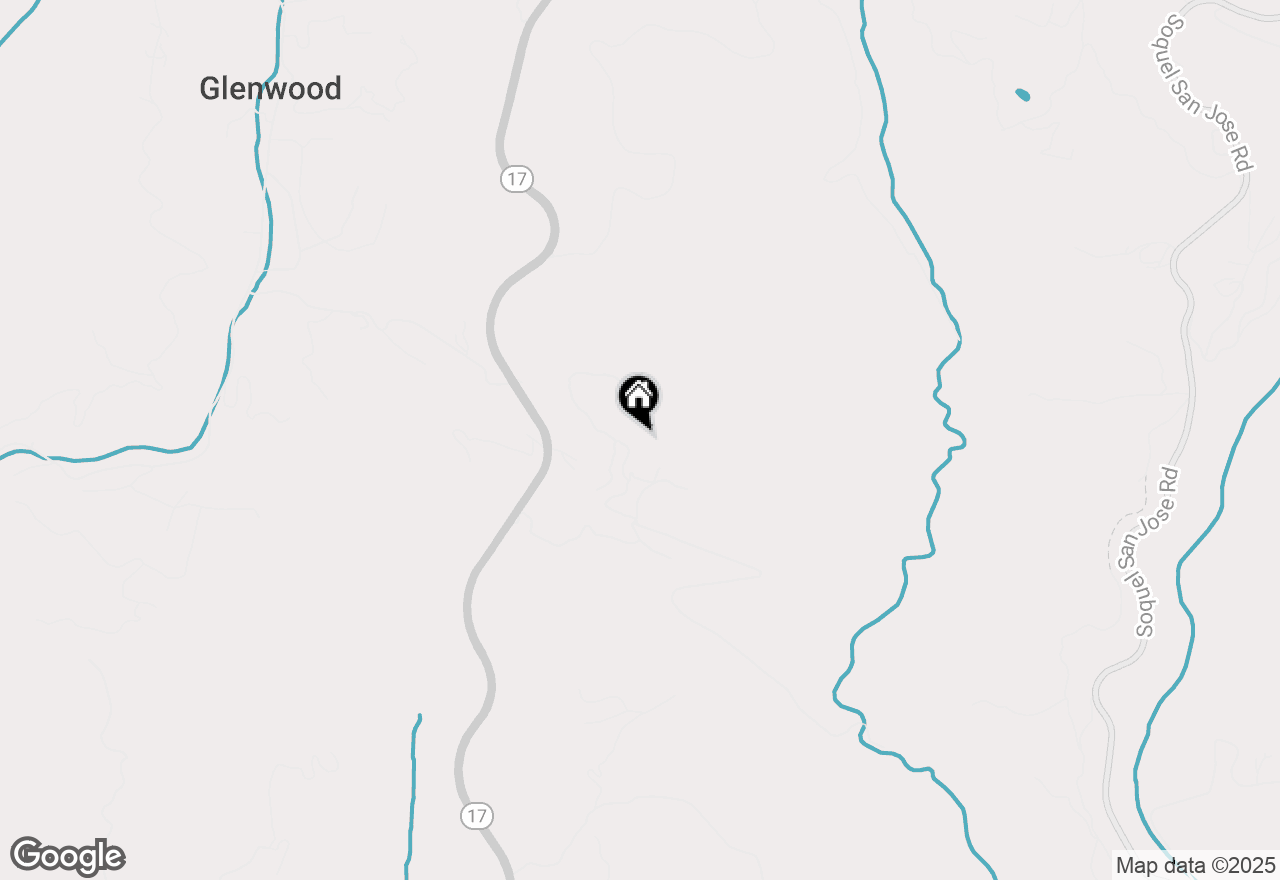 Map of 135 Sugar Valley Road, Scotts Valley, CA 95066