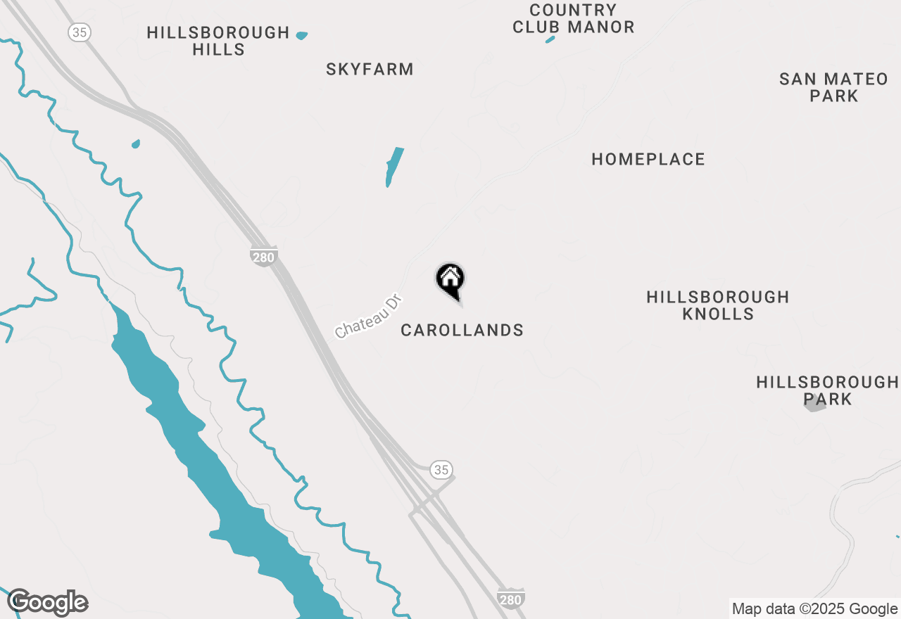 Map of 588 Craig Road, Hillsborough, CA 94010