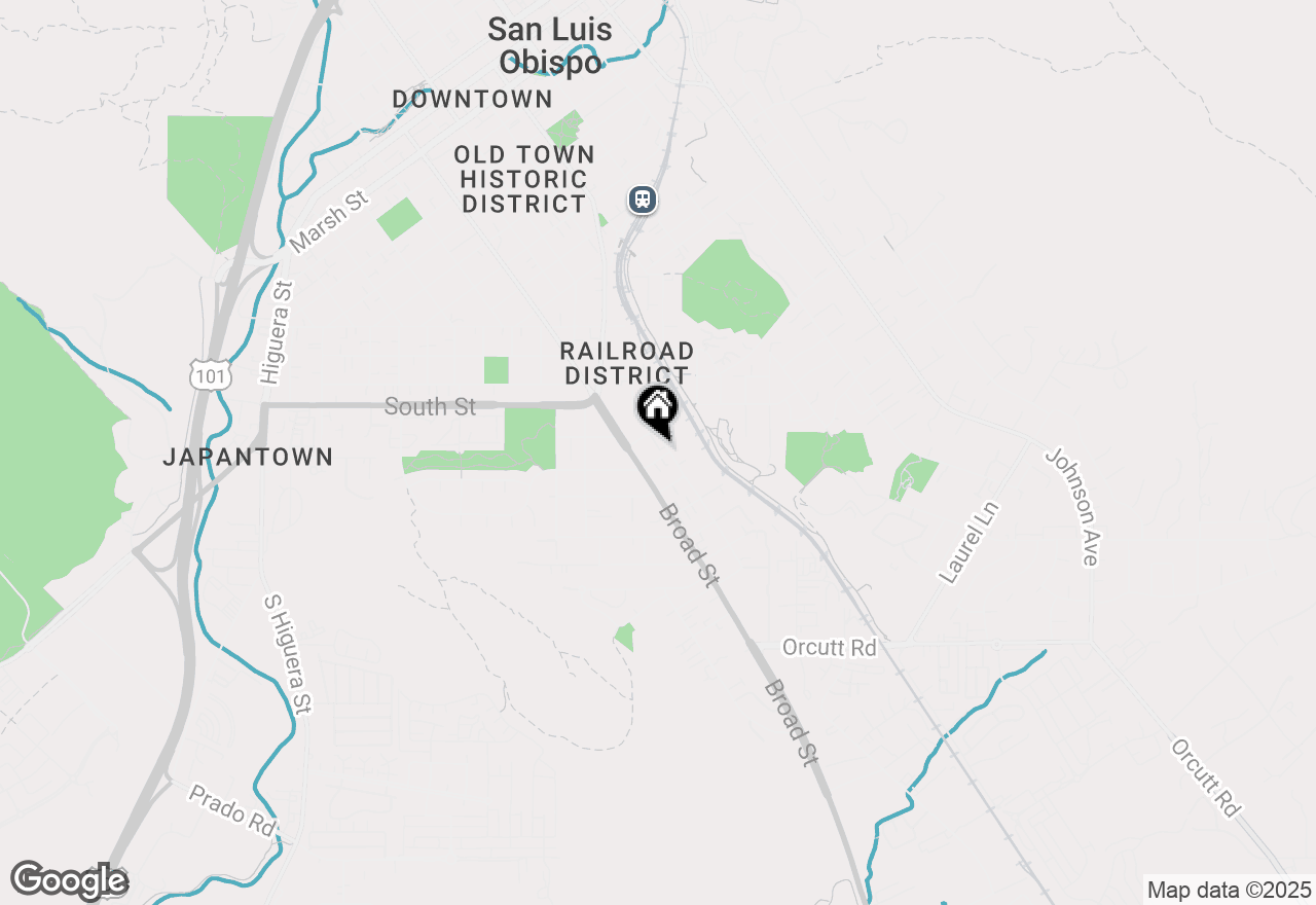 Map of 760 & 762 Woodbridge Street, San Luis Obispo, CA 93401