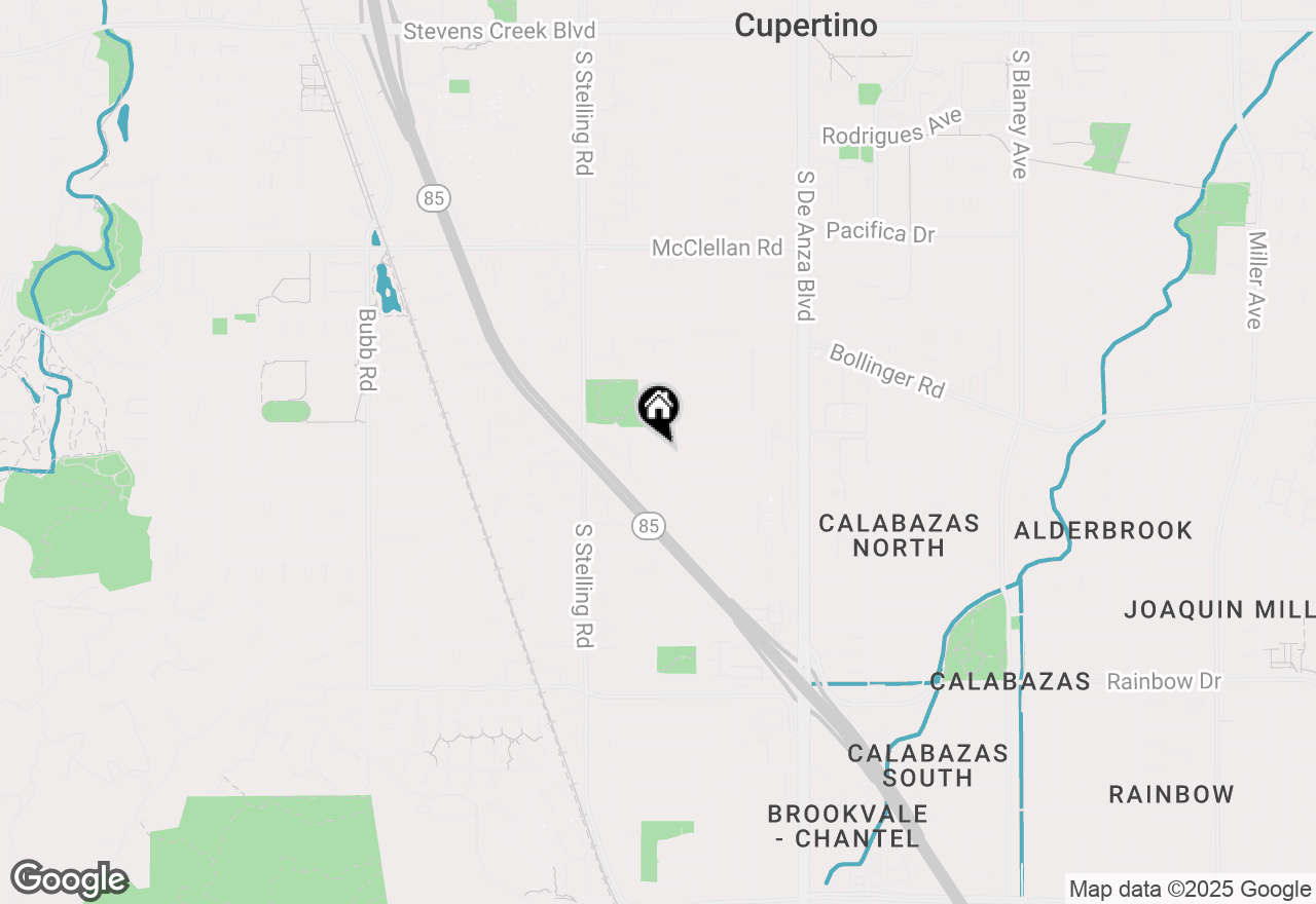 Map of 1040 Colony Hills Lane, Cupertino, CA 95014