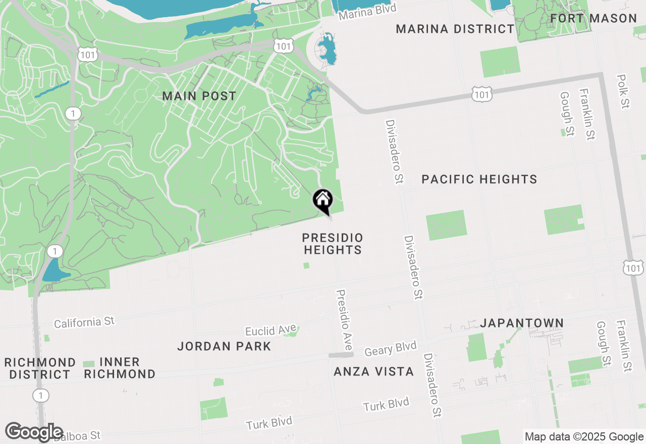 Map of 3233 Pacific Avenue, San Francisco, CA 94118