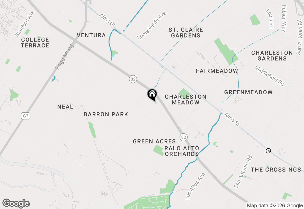 Map of 570 Vista Avenue, Palo Alto, CA 94306