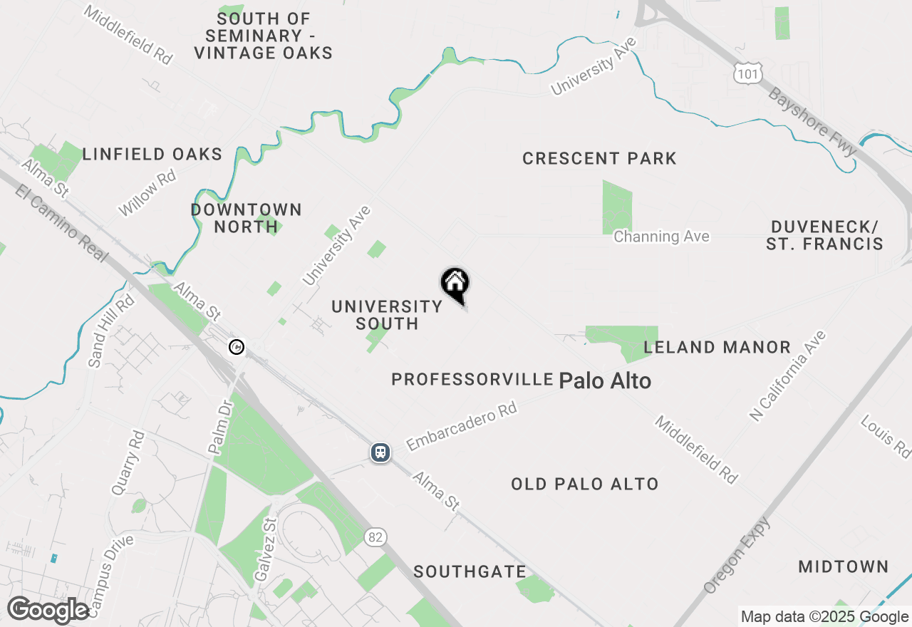 Map of 560 Addison Avenue, Palo Alto, CA 94301