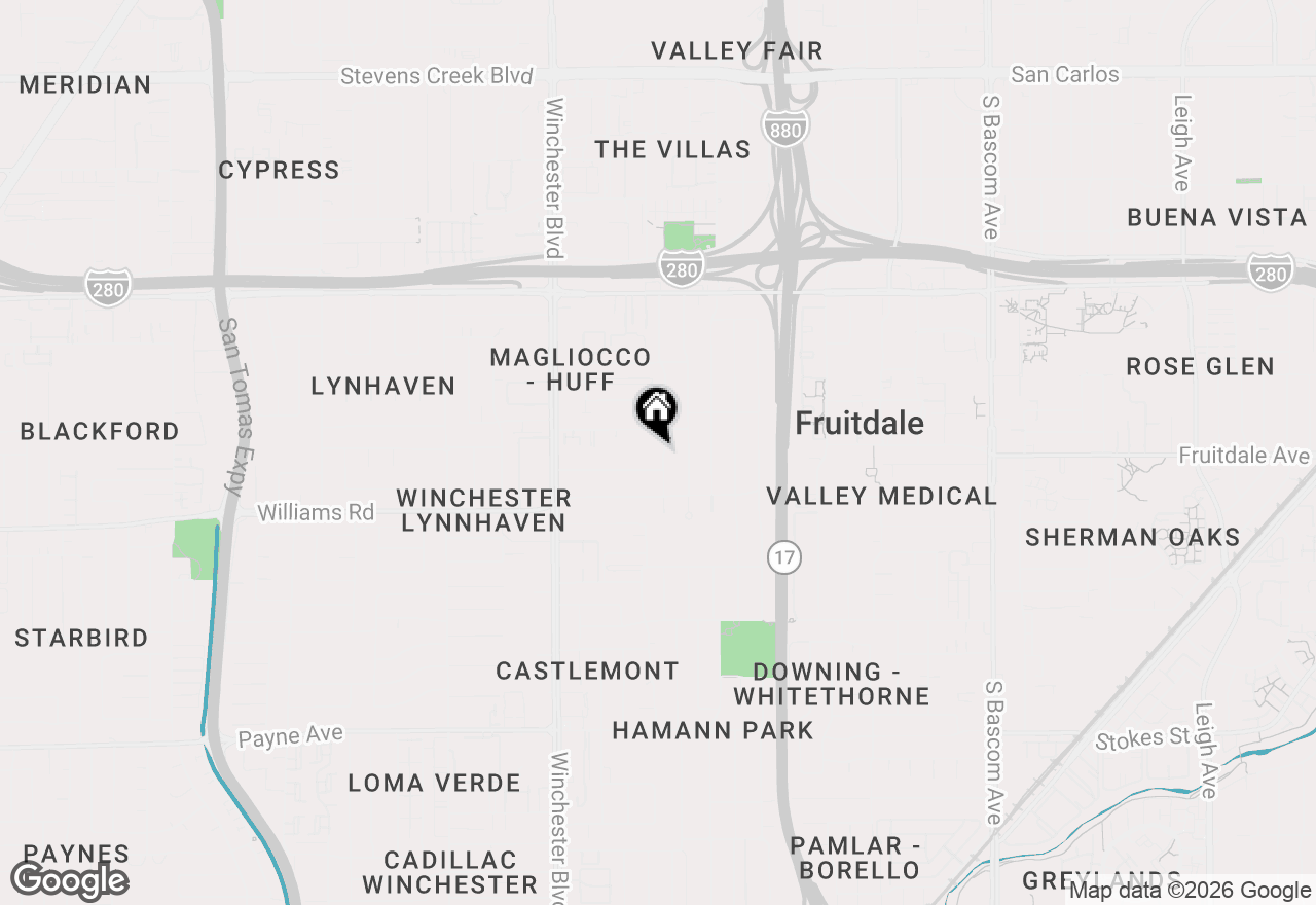 Map of 925 S Baywood Avenue, San Jose, CA 95128