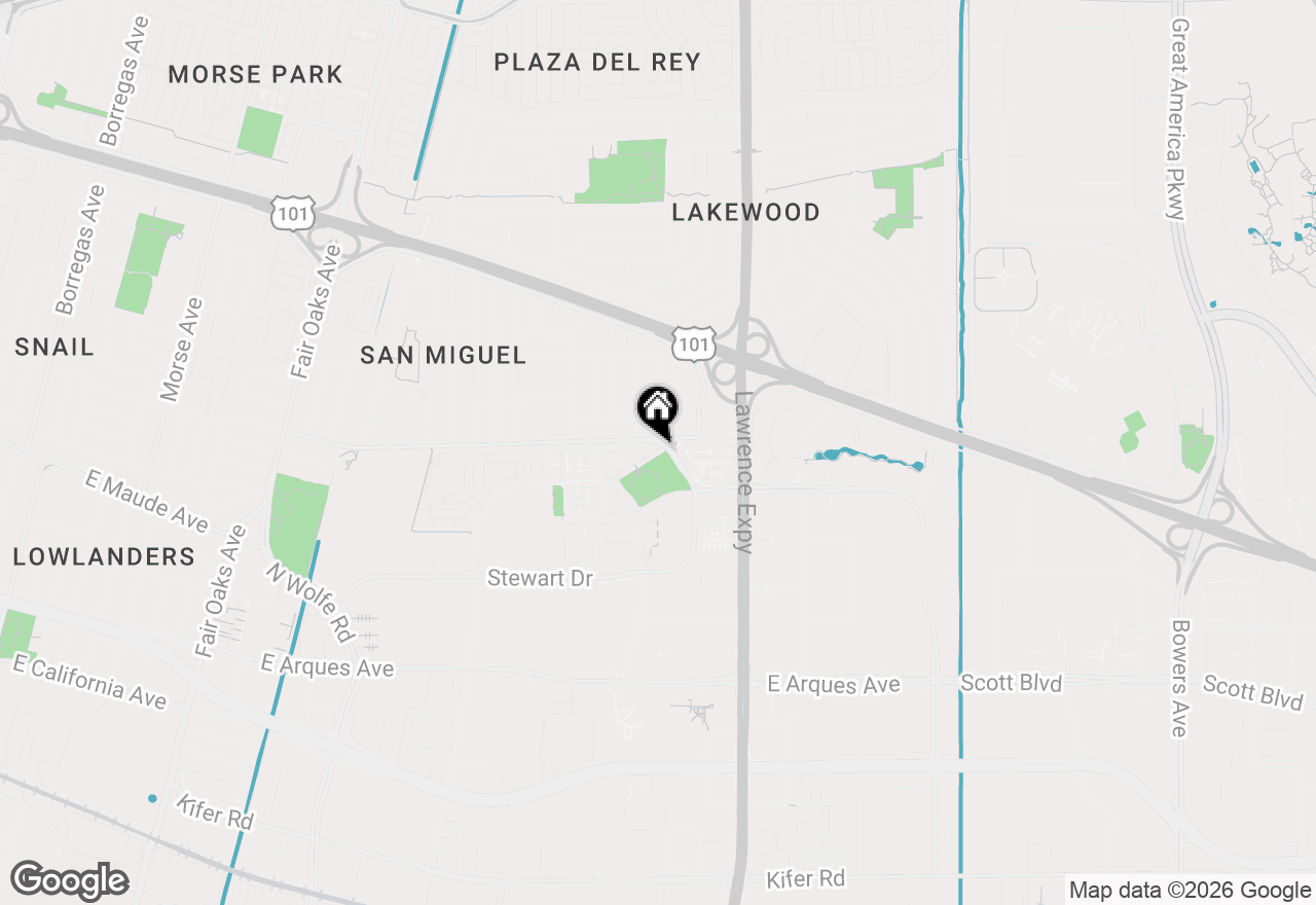 Map of 1070 Darwin Terrace #4, Sunnyvale, CA 94085