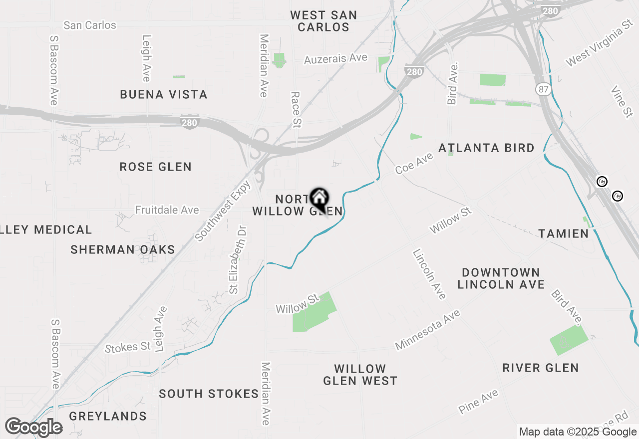 Map of 971 Delbert Way, San Jose, CA 95126
