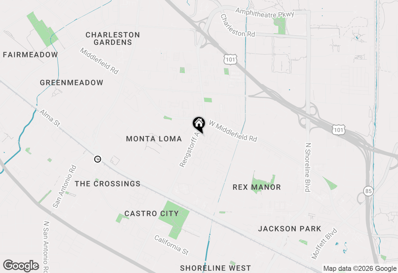 Map of 2064 Rialto Court, Mountain View, CA 94043