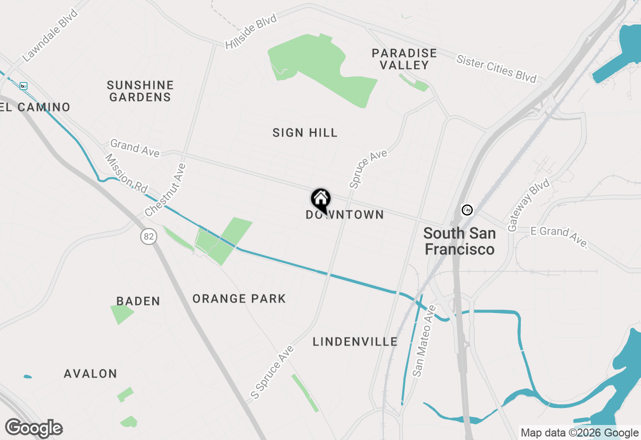 Map of 542 Commercial Avenue, South San Francisco, CA 94080