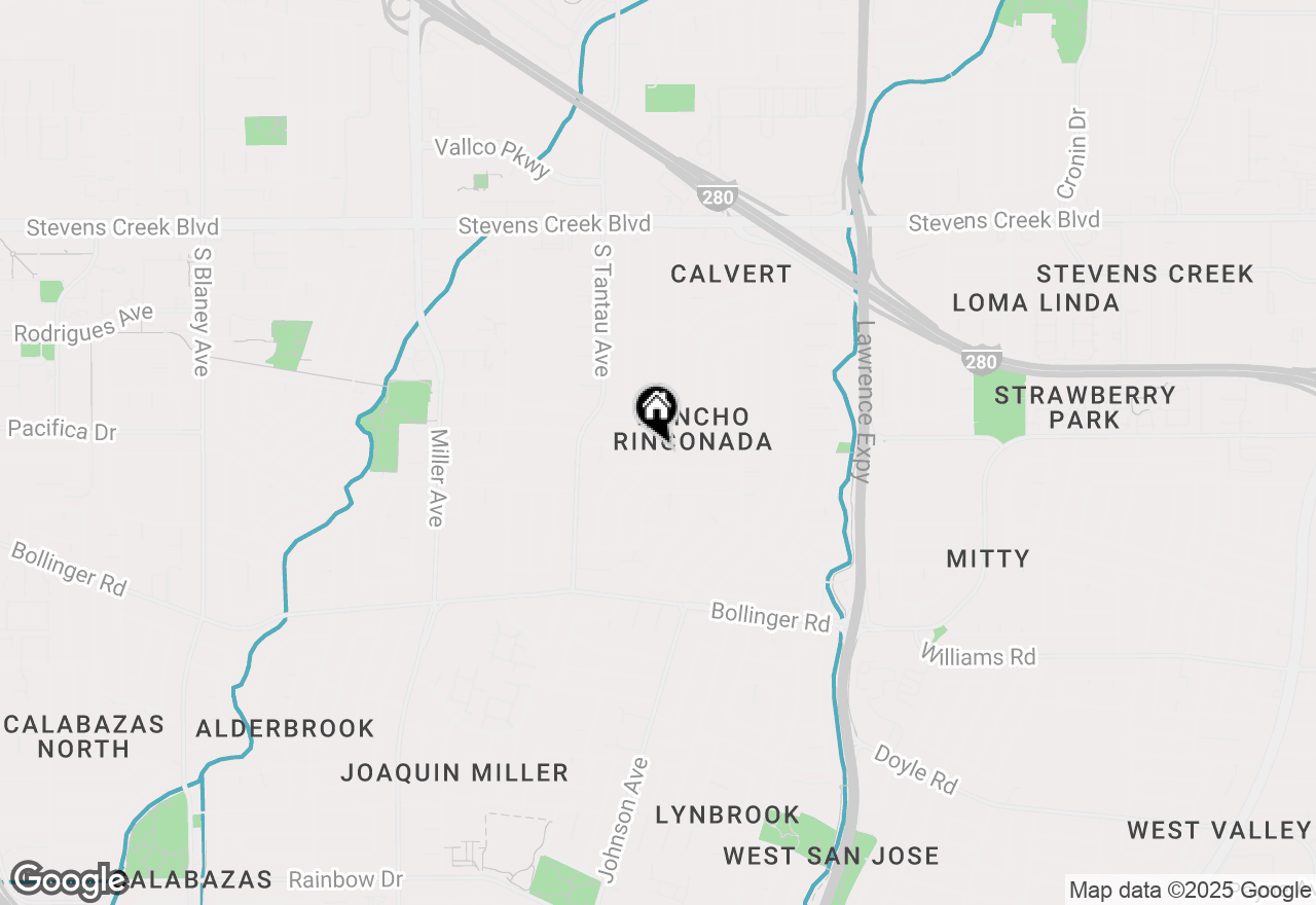 Map of 10510 Culbertson Drive, Cupertino, CA 95014