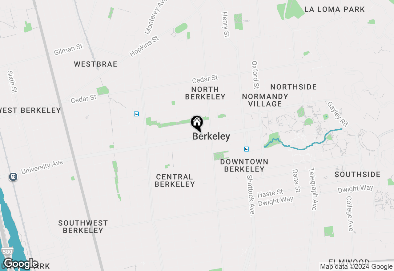 Map of 1801 University Ave #309, Berkeley, CA 94703