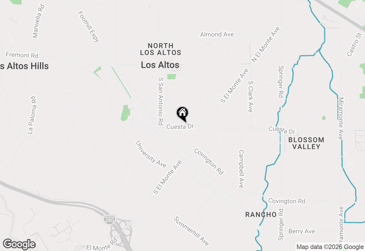 Map of 486 Gabilan Street, Los Altos, CA 94022