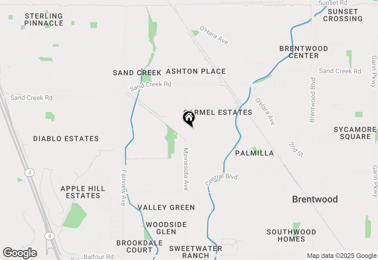 Map of Lot 1 Saint James Ct, Brentwood, CA 94513