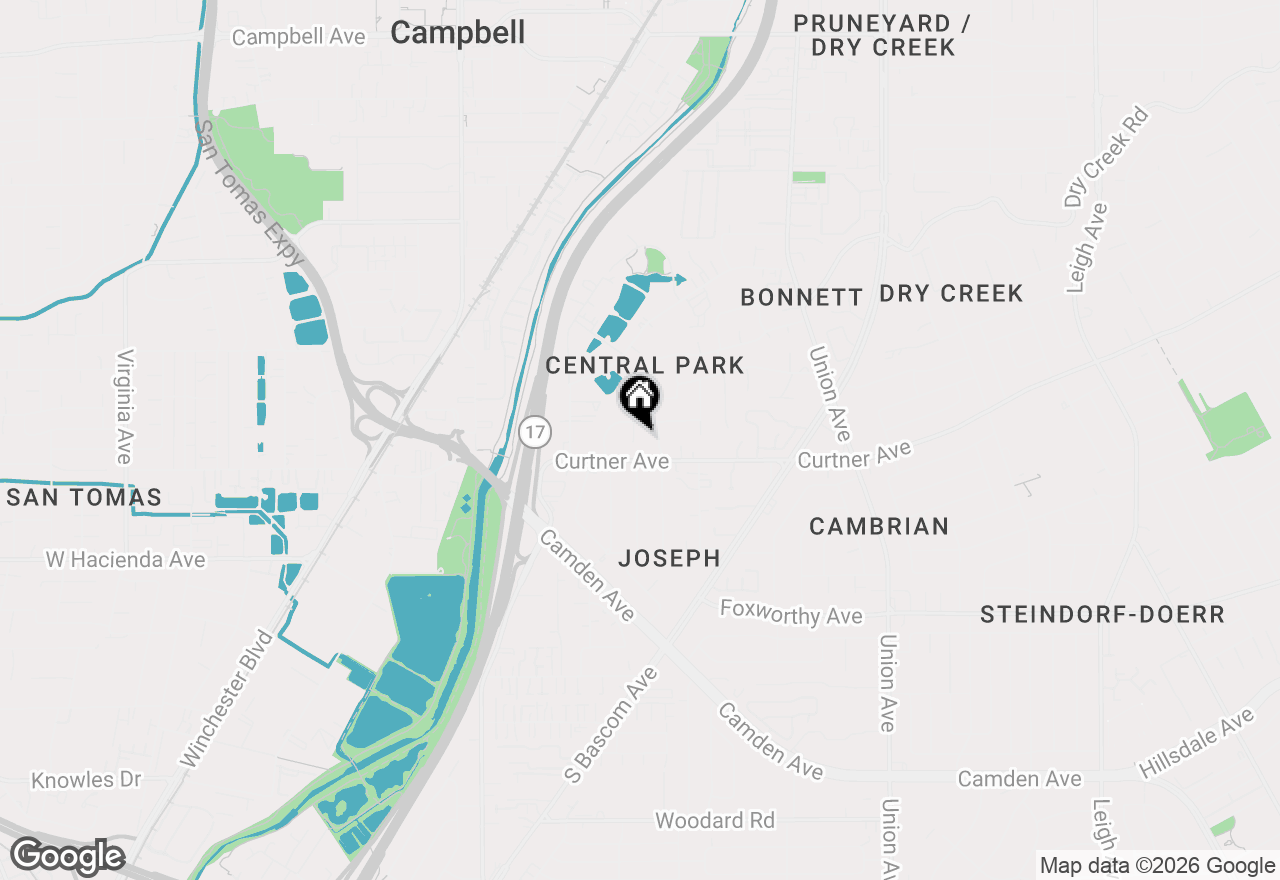 Map of 956 Norin Court, Campbell, CA 95008
