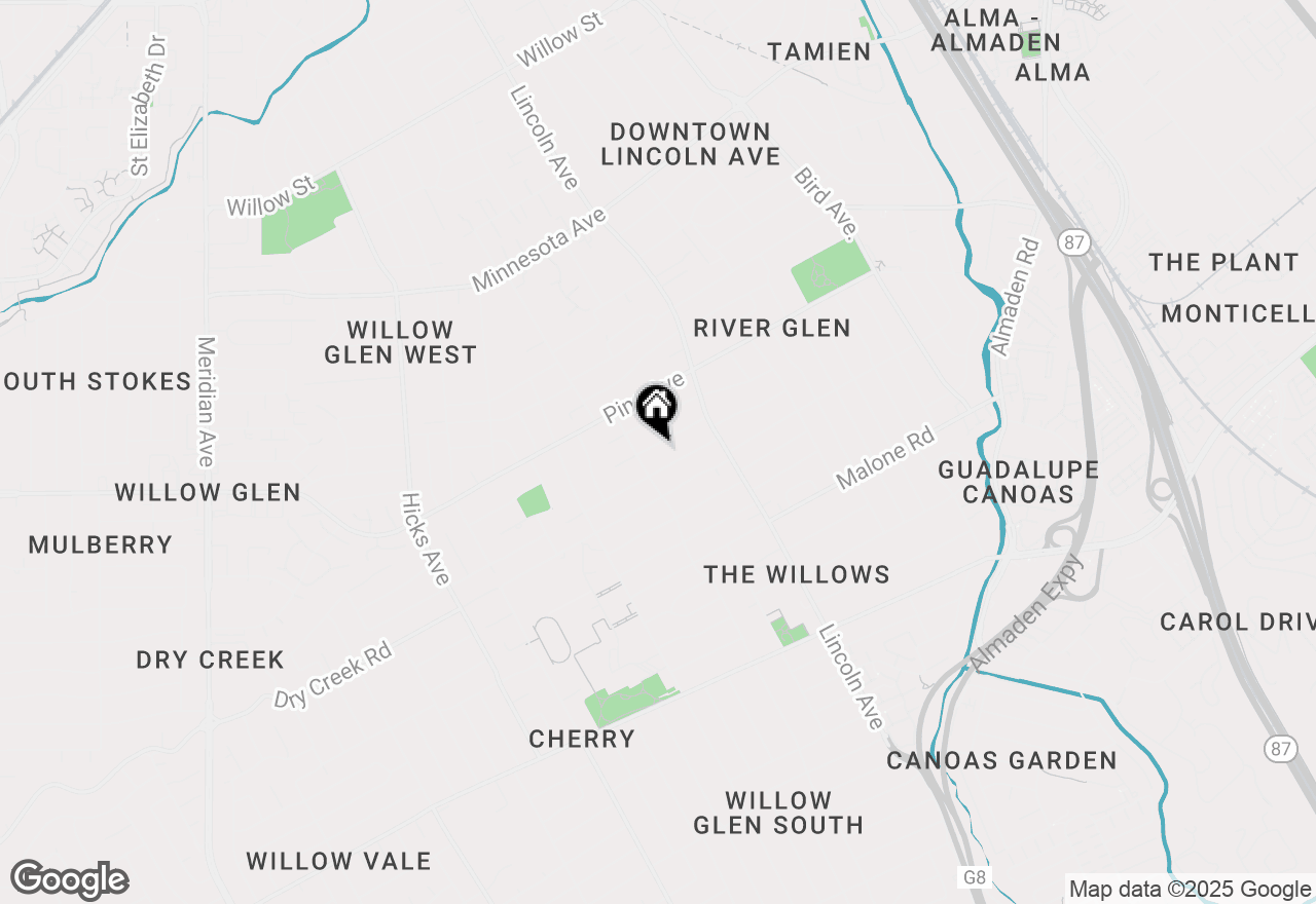 Map of 1176 Laurie Avenue, San Jose, CA 95125