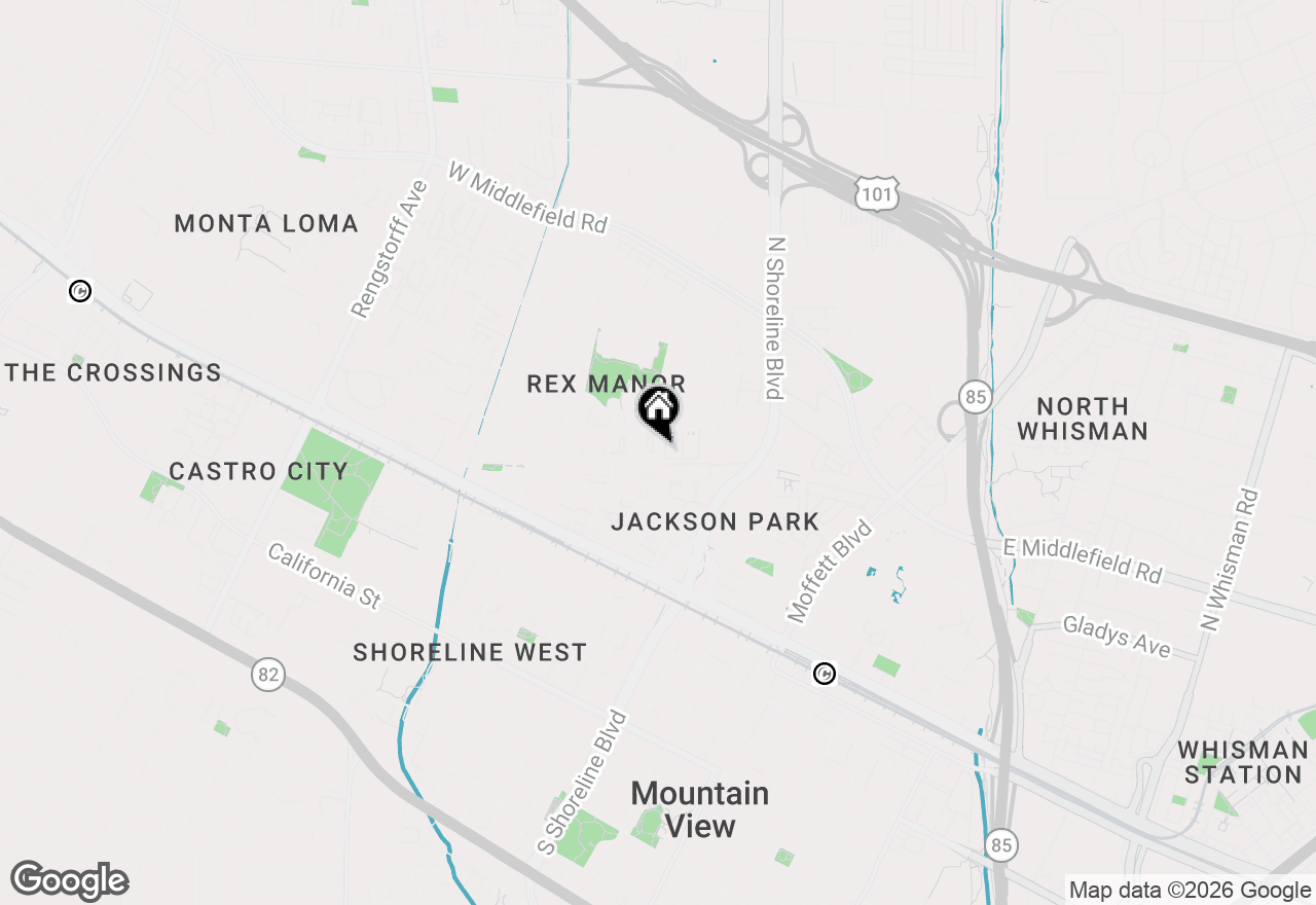 Map of 425 Poppy Place, Mountain View, CA 94043