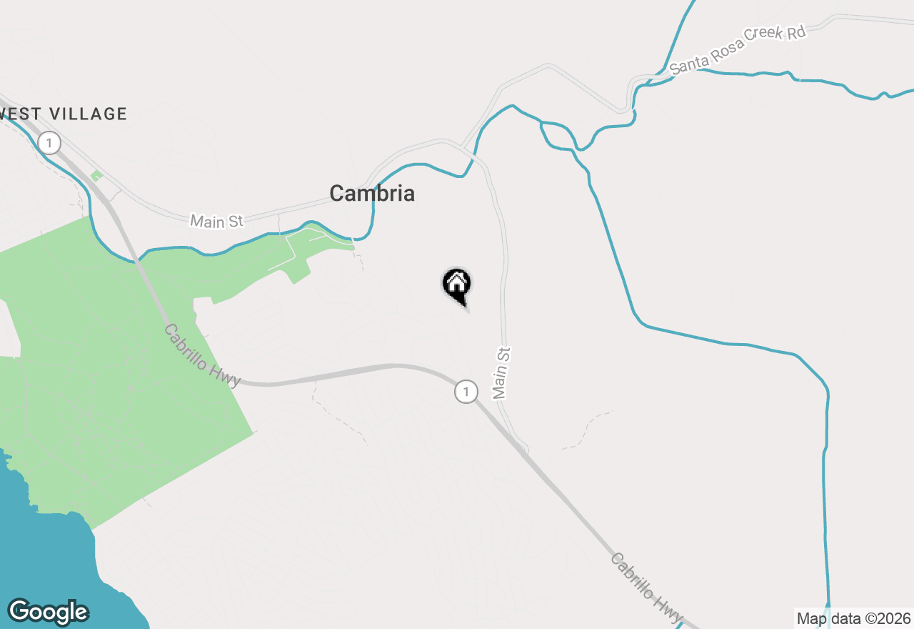 Map of 2786 Eton Road, Cambria, CA 93428