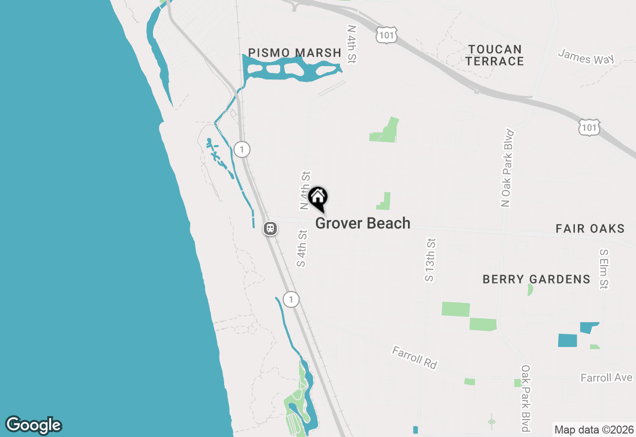 Map of 363 N 5th St, Grover Beach, CA 93433
