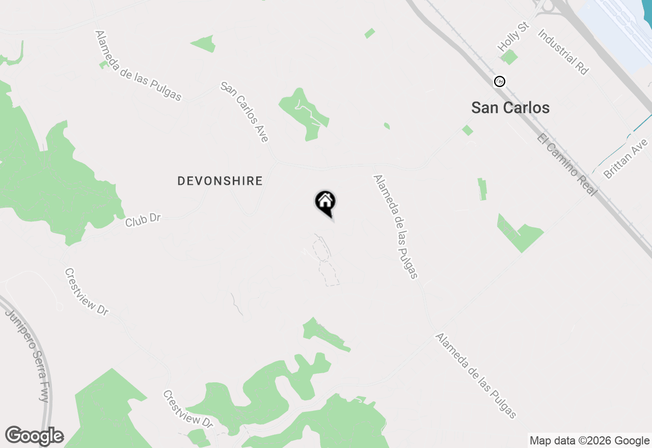 Map of 75 Coronado Avenue, San Carlos, CA 94070