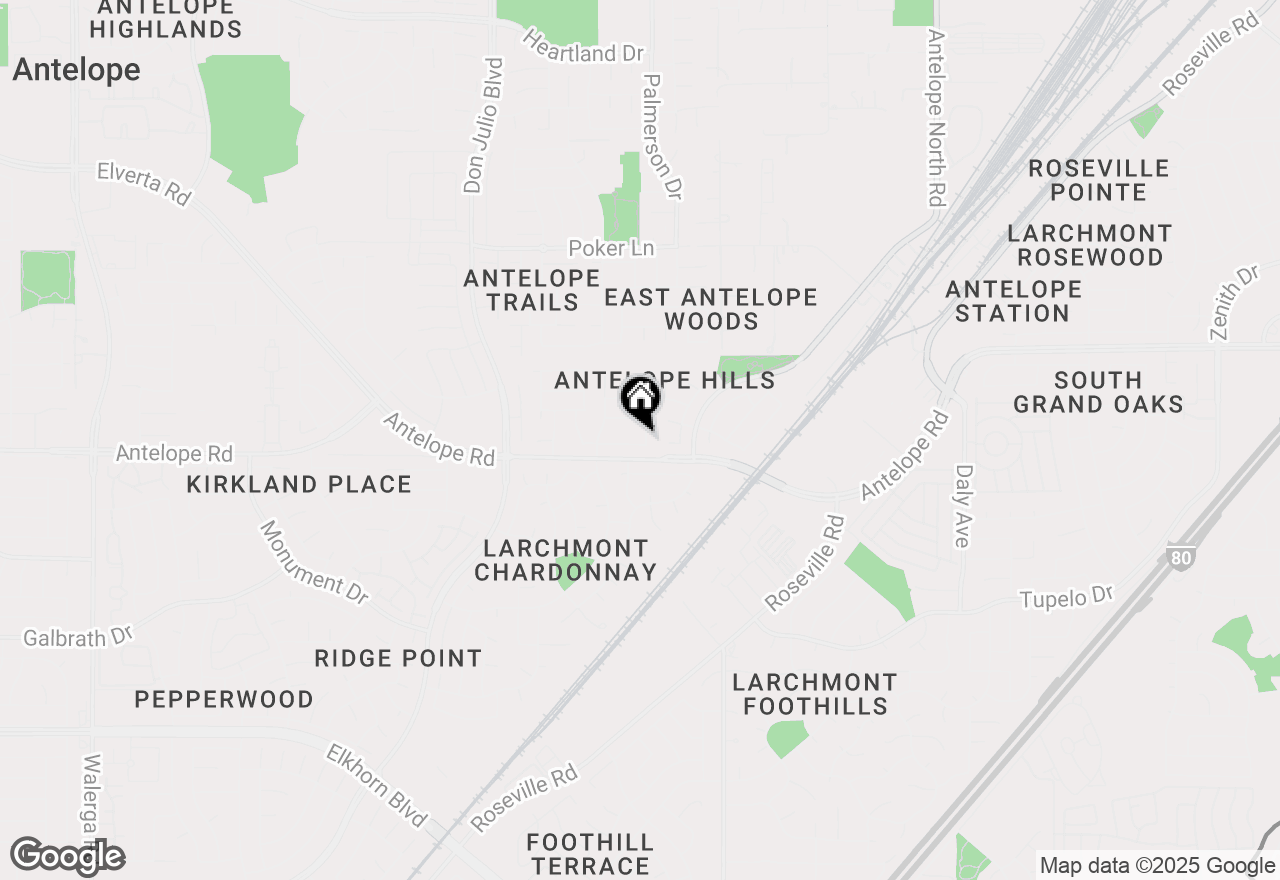 Map of 5349 Vichy Circle, Antelope, CA 95843