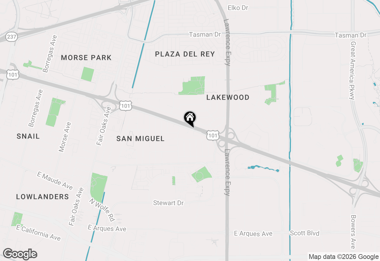 Map of 828 San Saba Court, Sunnyvale, CA 94085