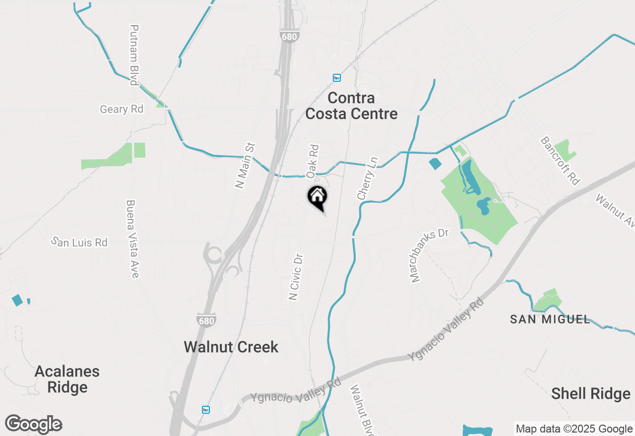 Map of 23 Kingston Place, Walnut Creek, CA 94597