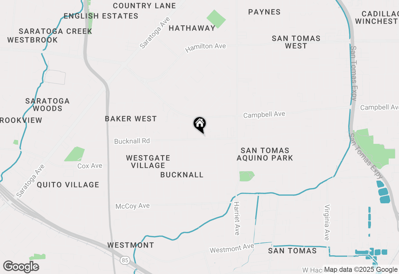 Map of 1803 Bucknall Road, Campbell, CA 95008
